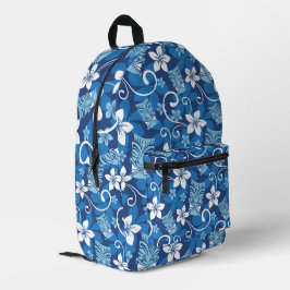 LUAU TIKI PATTERN (HELLBLAU) BEDRUCKTER RUCKSACK