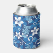 LUAU TIKI PATTERN (HELLBLAU) DOSENKÜHLER (Kanne Vorderseite)