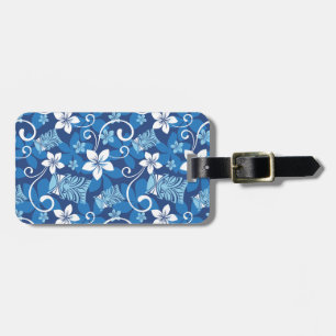 LUAU TIKI PATTERN (HELLBLAU) GEPÄCKANHÄNGER