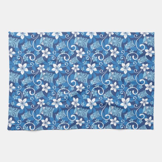 LUAU TIKI PATTERN (HELLBLAU) GESCHIRRTUCH (Horizontal)