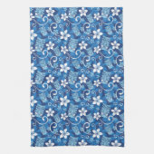 LUAU TIKI PATTERN (HELLBLAU) GESCHIRRTUCH (Vertikal)