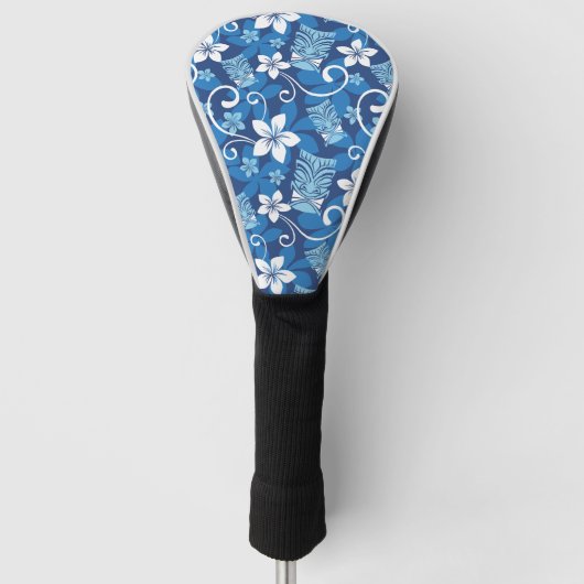 LUAU TIKI PATTERN (HELLBLAU) GOLF HEADCOVER (Vorderseite)