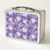 LUAU TIKI PATTERN (HELLBLAU) METALL BROTDOSE (Rückseite)