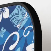 LUAU TIKI PATTERN (HELLBLAU) PICKLEBALL SCHLÄGER (Linke Seite)
