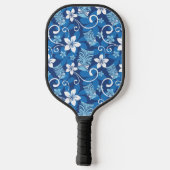LUAU TIKI PATTERN (HELLBLAU) PICKLEBALL SCHLÄGER (Rückseite)