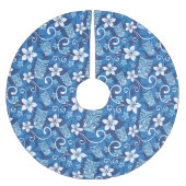 LUAU TIKI PATTERN (HELLBLAU) POLYESTER WEIHNACHTSBAUMDECKE (Vorderseite)