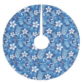 LUAU TIKI PATTERN (HELLBLAU) POLYESTER WEIHNACHTSBAUMDECKE