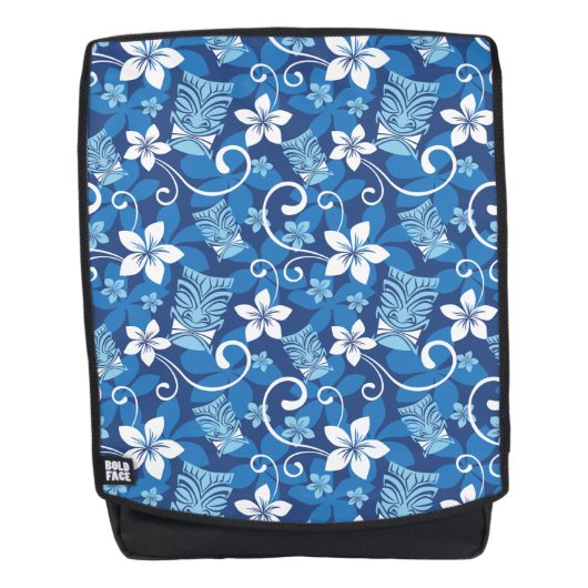 LUAU TIKI PATTERN (HELLBLAU) RUCKSACK (Vorderseite)