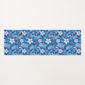 LUAU TIKI PATTERN (HELLBLAU) YOGAMATTE (Vorderseite (Horizontal))
