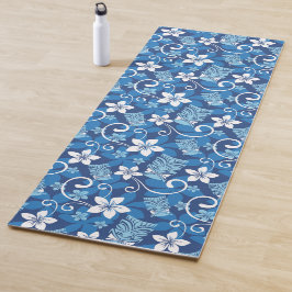 LUAU TIKI PATTERN (HELLBLAU) YOGAMATTE