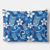 LUAU TIKI PATTERN (HELLBLAU) ZUBEHÖRTASCHE (Rückseite)