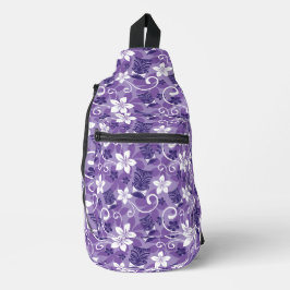 LUAU TIKI PATTERN (LILA) CROSSBODY BAG