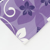 LUAU TIKI PATTERN (LILA) FLEECEDECKE (Ecke)