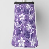 LUAU TIKI PATTERN (LILA) GOLF HEADCOVER (Rotieren 90)