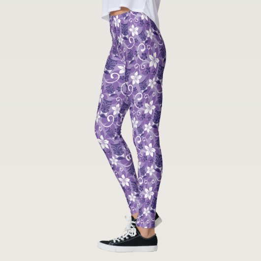 LUAU TIKI PATTERN (LILA) LEGGINGS (Links)