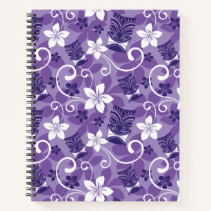 LUAU TIKI PATTERN (LILA) NOTIZBLOCK