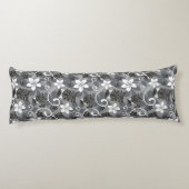 LUAU TIKI PATTERN (LILA) SEITENSCHLÄFERKISSEN (Rückseite)