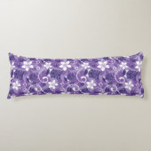 LUAU TIKI PATTERN (LILA) SEITENSCHLÄFERKISSEN (Vorderseite)