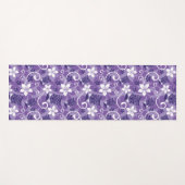 LUAU TIKI PATTERN (LILA) YOGAMATTE (Vorderseite (Horizontal))