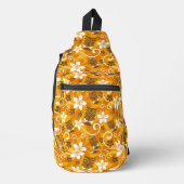 LUAU TIKI PATTERN (ORANGE) CROSSBODY BAG (Vorderseite)