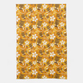 LUAU TIKI PATTERN (ORANGE) GESCHIRRTUCH (Vertikal)