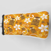 LUAU TIKI PATTERN (ORANGE) GOLF HEADCOVER (Vorderseite)