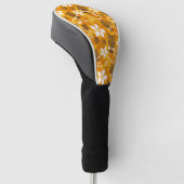 LUAU TIKI PATTERN (ORANGE) GOLF HEADCOVER (angewinkelt)