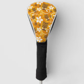LUAU TIKI PATTERN (ORANGE) GOLF HEADCOVER (Vorderseite)