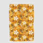 LUAU TIKI PATTERN (ORANGE) GOLFHANDTUCH (Vorderseite)