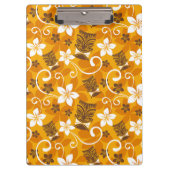 LUAU TIKI PATTERN (ORANGE) KLEMMBRETT (Vorderseite)