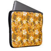 LUAU TIKI PATTERN (ORANGE) LAPTOPSCHUTZHÜLLE (Vorne Rechts)