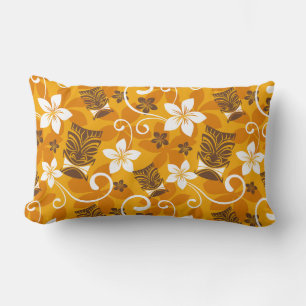 LUAU TIKI PATTERN (ORANGE) LENDENKISSEN