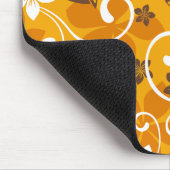 LUAU TIKI PATTERN (ORANGE) MOUSEPAD (Ecke)