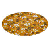 LUAU TIKI PATTERN (ORANGE) SCHNEIDEBRETT (Ecke)