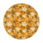 LUAU TIKI PATTERN (ORANGE) SCHNEIDEBRETT (Vorderseite)