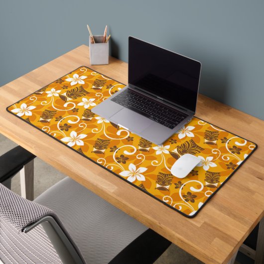 LUAU TIKI PATTERN (ORANGE) SCHREIBTISCHUNTERLAGE (Büro 2)