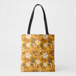 LUAU TIKI PATTERN (ORANGE) TASCHE