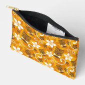 LUAU TIKI PATTERN (ORANGE) ZUBEHÖRTASCHE (Offen)