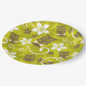 LUAU TIKI PATTERN PAPPTELLER (Schrägansicht)