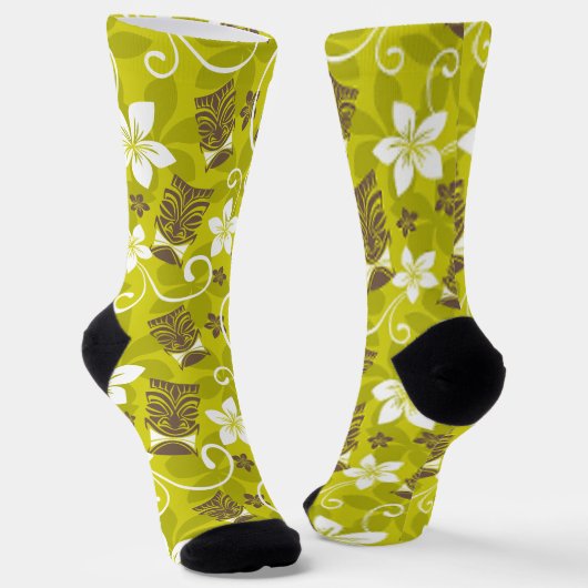 LUAU TIKI PATTERN SOCKEN (Gewinkelt)