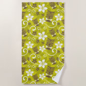 LUAU TIKI PATTERN STRANDTUCH (Vorderseite)