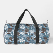 LUAU TIKI PATTTERN (BLAU) DUFFLE BAG (Rückseite)