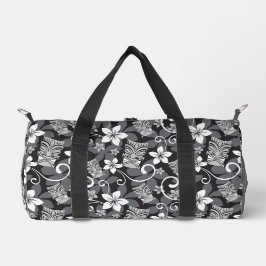 LUAU TIKI PATTTERN (CHARCOAL) DUFFLE BAG