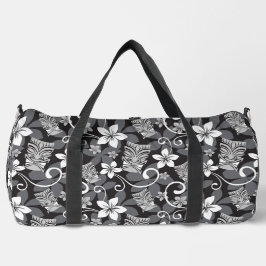 LUAU TIKI PATTTERN (CHARCOAL) DUFFLE BAG
