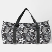 LUAU TIKI PATTTERN (CHARCOAL) DUFFLE BAG (Rückseite)