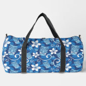 LUAU TIKI PATTTERN (HELLBLAU) DUFFLE BAG (Vorderseite)