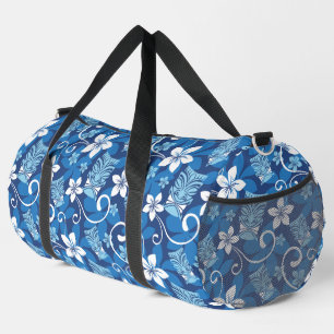 LUAU TIKI PATTTERN (HELLBLAU) DUFFLE BAG