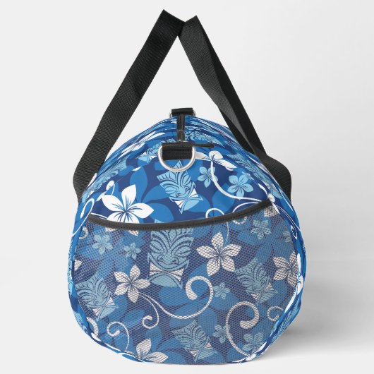 LUAU TIKI PATTTERN (HELLBLAU) DUFFLE BAG (Rechts)