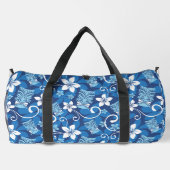 LUAU TIKI PATTTERN (HELLBLAU) DUFFLE BAG (Rückseite)