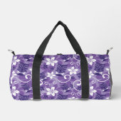 LUAU TIKI PATTTERN (LILA) DUFFLE BAG (Vorderseite)